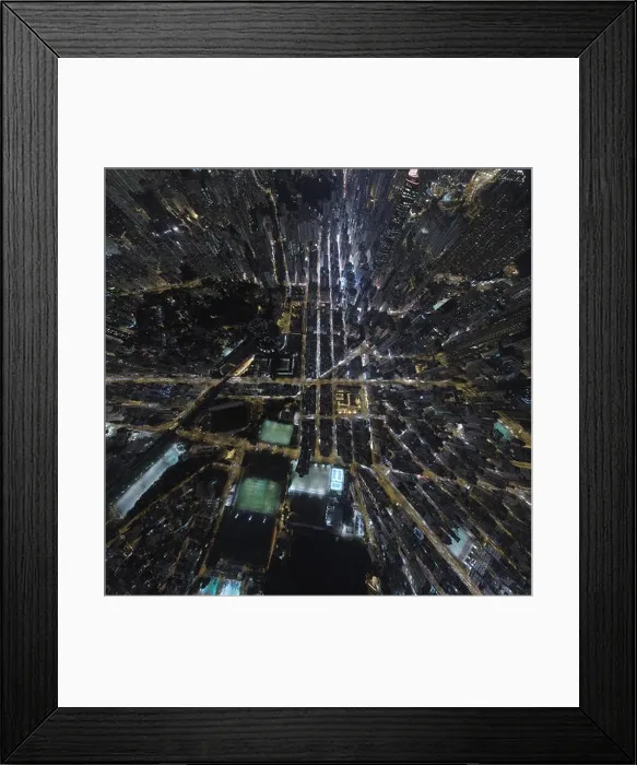 Framed Print : Aerial view panorama of Hong Kong and Kowloon City Framed Print : Aerial view panorama of Hong Kong and Kowloon City