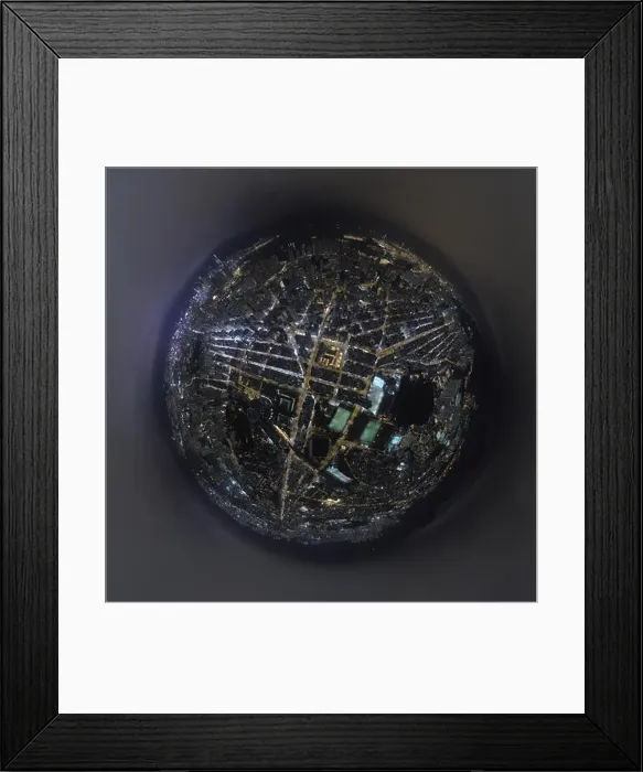 Framed Print : Aerial view panorama of Hong Kong and Kowloon City Framed Print : Aerial view panorama of Hong Kong and Kowloon City