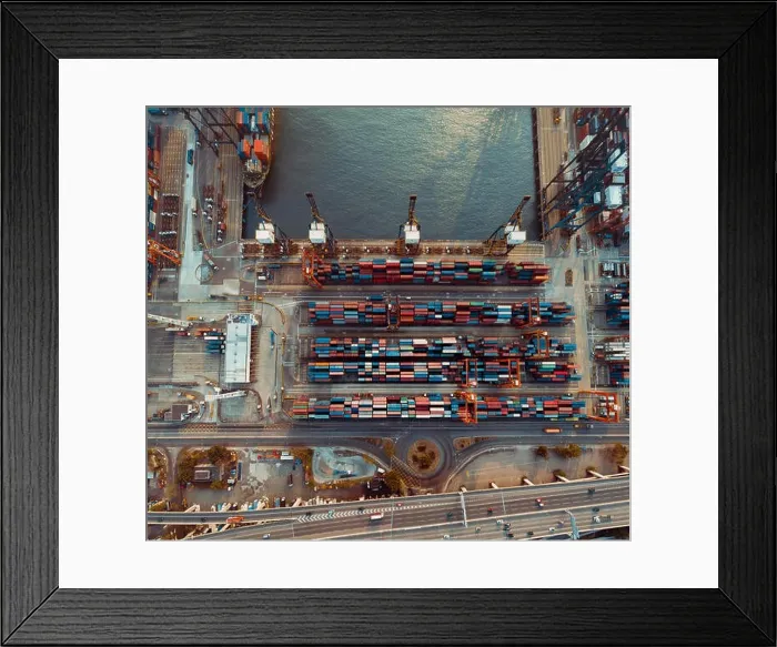 Framed Print : Aerial view panorama of Hong Kong and Kowloon City Framed Print : Aerial view panorama of Hong Kong and Kowloon City