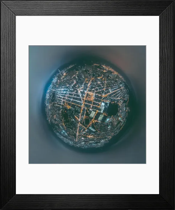 Framed Print : Aerial view panorama of Hong Kong and Kowloon City Framed Print : Aerial view panorama of Hong Kong and Kowloon City
