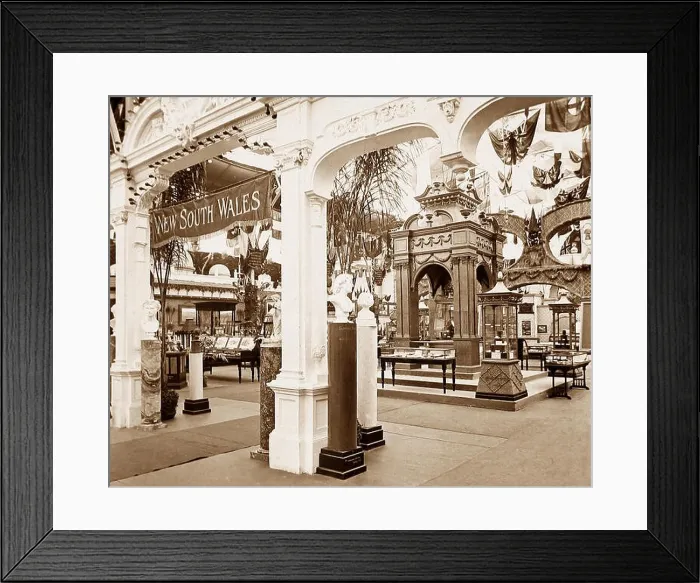 Framed Print : The New South Wales Court, The Franco-British Exhibition at White City, London, in 1908 Framed Print : The New South Wales Court, The Franco-British Exhibition at White City, London, in 1908