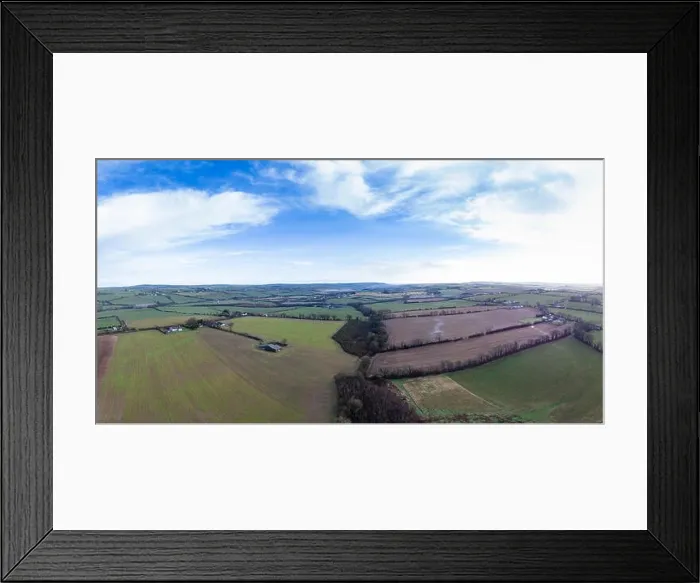 Framed Print : Aerial view of farmland Framed Print : Aerial view of farmland