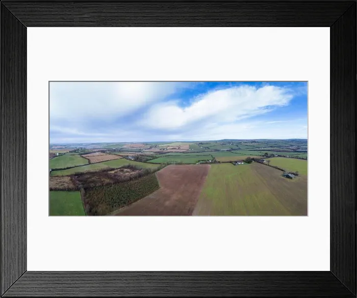 Framed Print : Aerial view of farmland Framed Print : Aerial view of farmland
