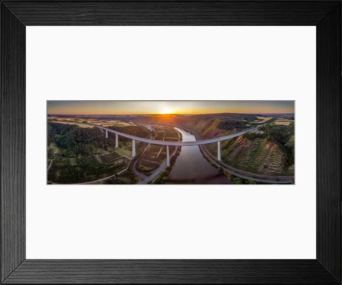 Framed Print : Drone view above Mosel river in Germany Framed Print : Drone view above Mosel river in Germany