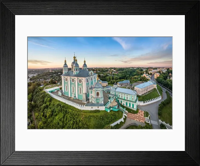 Framed Print : Aerial view of Uspenskiy Cathedral in Smolensk, Russia