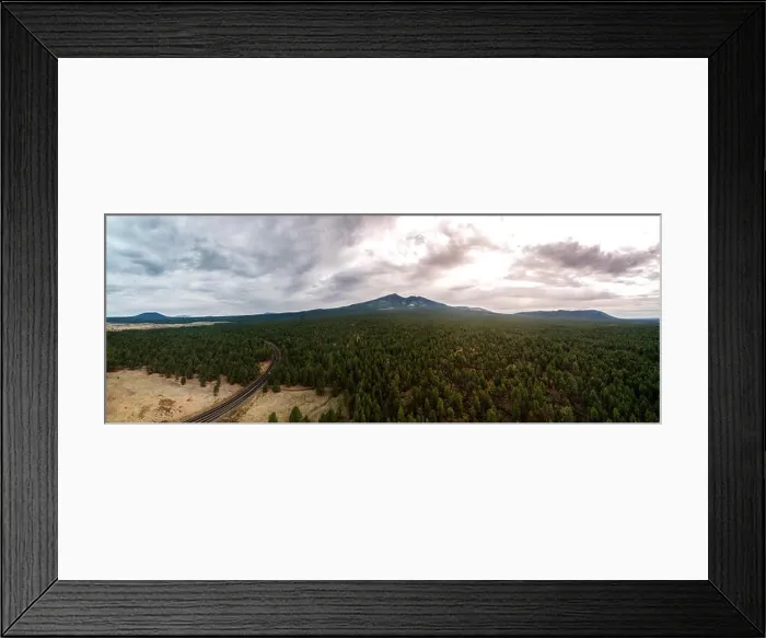 Framed Print : San Francisco Peaks of the Flagstaff Mountains captured by an aerial drone at 110 meters in altitude Framed Print : San Francisco Peaks of the Flagstaff Mountains captured by an aerial drone at 110 meters in altitude