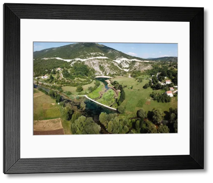 Framed Print : The Gornjepolje Spring (Gornjepoljski Vir) is a huge karst spring and sink in the Central Montenegro Framed Print : The Gornjepolje Spring (Gornjepoljski Vir) is a huge karst spring and sink in the Central Montenegro