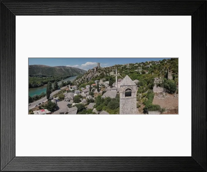 Framed Print : Počitelj is a fortified town from Ottoman period in Bosnia and Herzegovina Framed Print : Počitelj is a fortified town from Ottoman period in Bosnia and Herzegovina