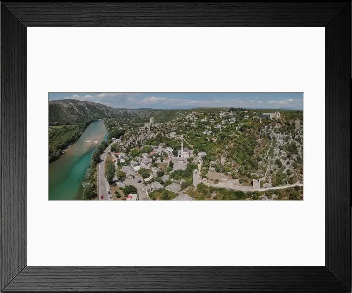 Framed Print : Počitelj is a fortified town from Ottoman period in Bosnia and Herzegovina Framed Print : Počitelj is a fortified town from Ottoman period in Bosnia and Herzegovina