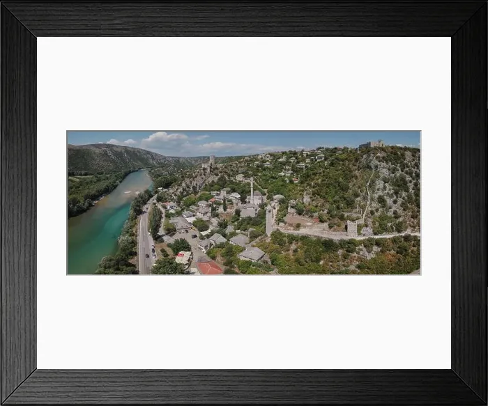 Framed Print : Počitelj is a fortified town from Ottoman period in Bosnia and Herzegovina Framed Print : Počitelj is a fortified town from Ottoman period in Bosnia and Herzegovina
