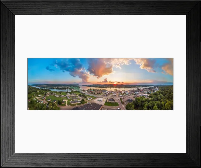 Framed Print : A full aerial panoramic view of Point Pleasant Framed Print : A full aerial panoramic view of Point Pleasant