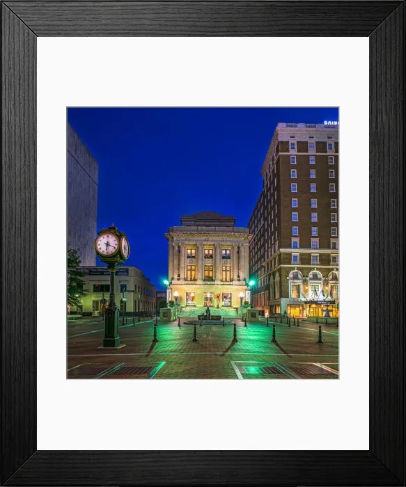 Framed Print : Main Street in Downtown Greenville, South Carolina, USA at Sunrise Framed Print : Main Street in Downtown Greenville, South Carolina, USA at Sunrise