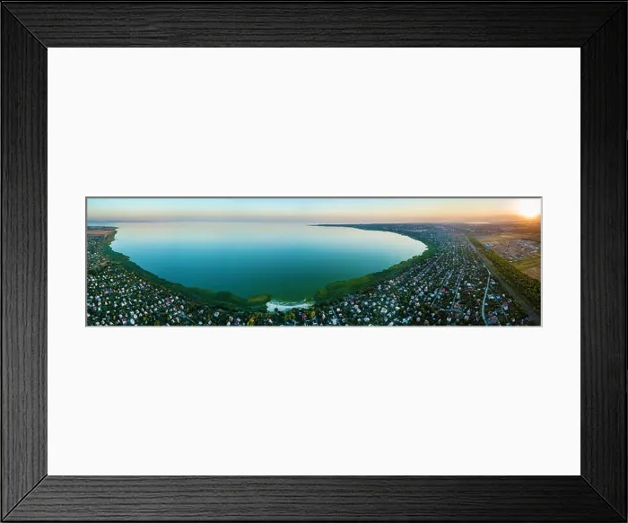 Framed Print : A view from above is the suburb of Taganrog and the Gulf of Azov Framed Print : A view from above is the suburb of Taganrog and the Gulf of Azov