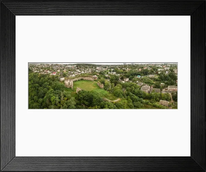 Framed Print : Famous ukranian sights - panoramic view from drone to castle ruins and city Buchach, Ternopil region, Ukraine Framed Print : Famous ukranian sights - panoramic view from drone to castle ruins and city Buchach, Ternopil region, Ukraine