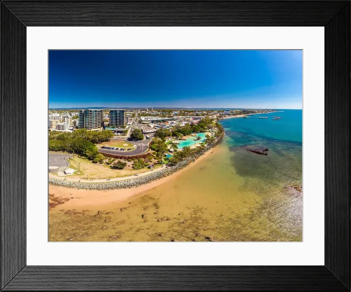 Framed Print : Aerial drone view of Settlement Cove Lagoon, Redcliffe, Brisbane, Australia Framed Print : Aerial drone view of Settlement Cove Lagoon, Redcliffe, Brisbane, Australia