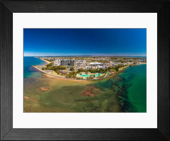 Framed Print : Aerial drone view of Settlement Cove Lagoon, Redcliffe, Brisbane, Australia Framed Print : Aerial drone view of Settlement Cove Lagoon, Redcliffe, Brisbane, Australia