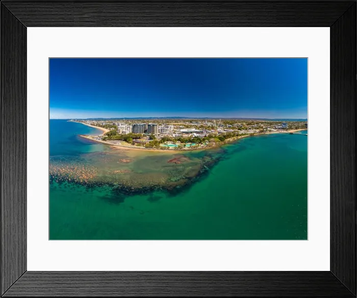Framed Print : Aerial drone view of Settlement Cove Lagoon, Redcliffe, Brisbane, Australia Framed Print : Aerial drone view of Settlement Cove Lagoon, Redcliffe, Brisbane, Australia