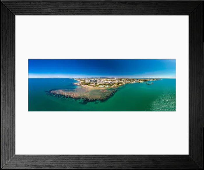 Framed Print : Aerial drone view of Settlement Cove Lagoon, Redcliffe, Brisbane, Australia Framed Print : Aerial drone view of Settlement Cove Lagoon, Redcliffe, Brisbane, Australia