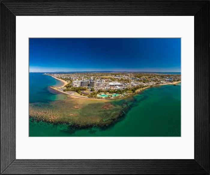 Framed Print : Aerial drone view of Settlement Cove Lagoon, Redcliffe, Brisbane, Australia Framed Print : Aerial drone view of Settlement Cove Lagoon, Redcliffe, Brisbane, Australia