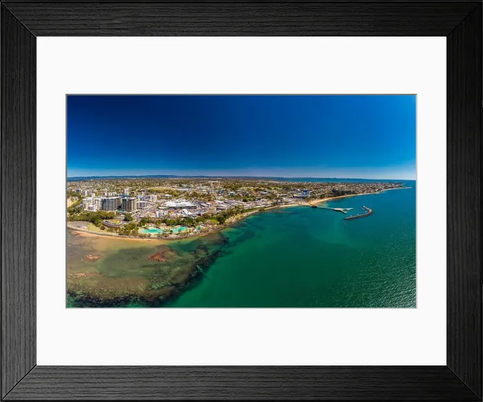Framed Print : Aerial drone view of Settlement Cove Lagoon, Redcliffe, Brisbane, Australia Framed Print : Aerial drone view of Settlement Cove Lagoon, Redcliffe, Brisbane, Australia