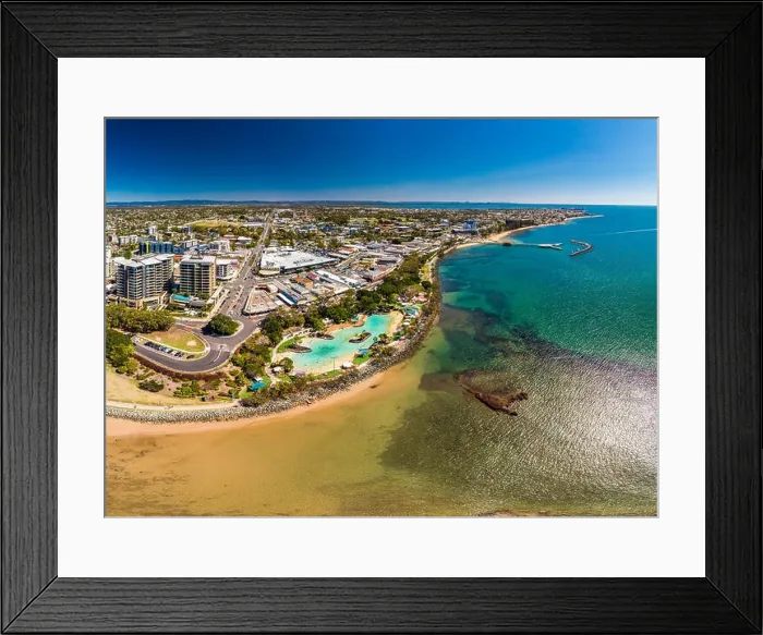 Framed Print : Aerial drone view of Settlement Cove Lagoon, Redcliffe, Brisbane, Australia Framed Print : Aerial drone view of Settlement Cove Lagoon, Redcliffe, Brisbane, Australia