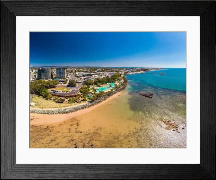 Framed Print : Aerial drone view of Settlement Cove Lagoon, Redcliffe, Brisbane, Australia Framed Print : Aerial drone view of Settlement Cove Lagoon, Redcliffe, Brisbane, Australia