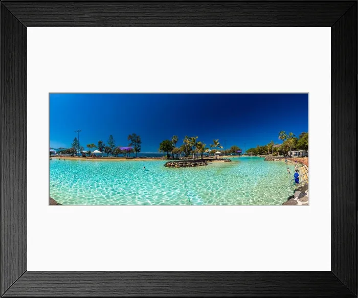 Framed Print : Brisbane, AUS - Sept 09, 2018: Settlement Cove Lagoon on the beach on sunny day, Redcliffe, Brisbane, Australia Framed Print : Brisbane, AUS - Sept 09, 2018: Settlement Cove Lagoon on the beach on sunny day, Redcliffe, Brisbane, Australia