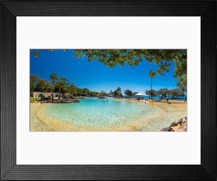 Framed Print : Brisbane, AUS - Sept 09, 2018: Settlement Cove Lagoon on the beach on sunny day, Redcliffe, Brisbane, Australia Framed Print : Brisbane, AUS - Sept 09, 2018: Settlement Cove Lagoon on the beach on sunny day, Redcliffe, Brisbane, Australia
