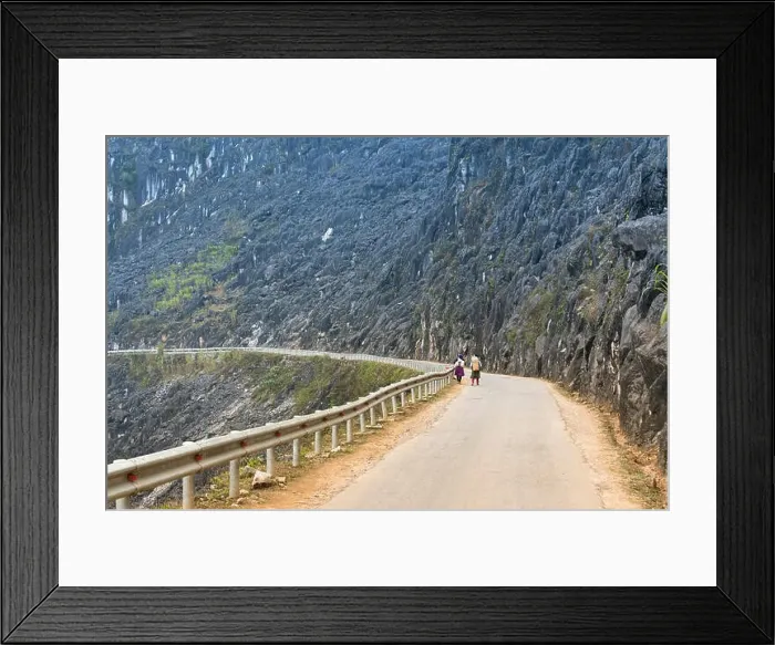 Framed Print : The road on the high mountain in the province Ha Giang, Vietnam Framed Print : The road on the high mountain in the province Ha Giang, Vietnam
