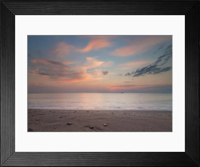 Framed Print : Aerial view above the Black Sea, Romania