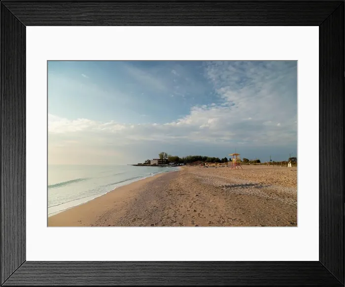 Framed Print : Aerial view above the Black Sea, Romania