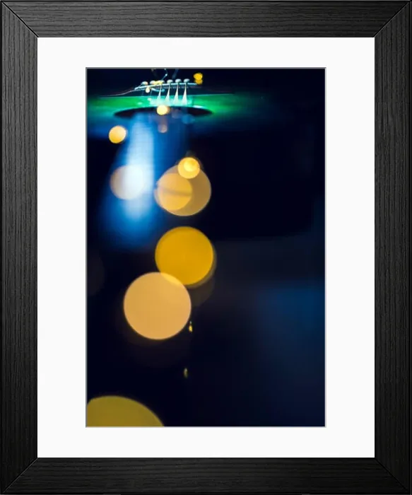 Framed Print : Green guitar selective focus abstract Framed Print : Green guitar selective focus abstract