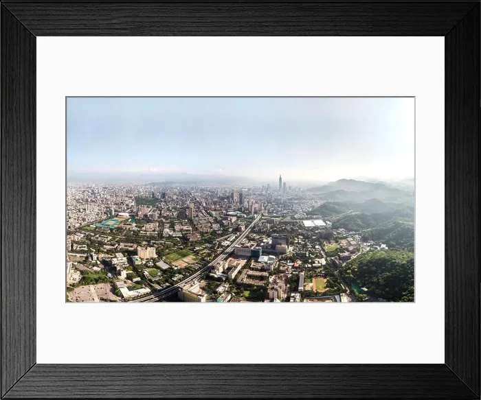 Framed Print : Skyline of taipei city in downtown Taipei, Taiwan Framed Print : Skyline of taipei city in downtown Taipei, Taiwan