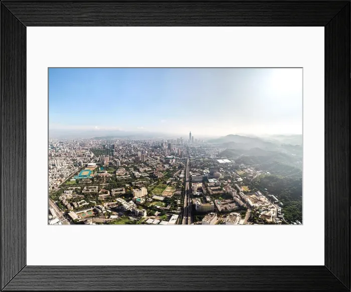 Framed Print : Skyline of taipei city in downtown Taipei, Taiwan Framed Print : Skyline of taipei city in downtown Taipei, Taiwan