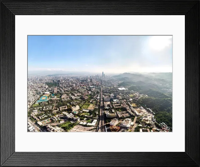 Framed Print : Skyline of taipei city in downtown Taipei, Taiwan Framed Print : Skyline of taipei city in downtown Taipei, Taiwan