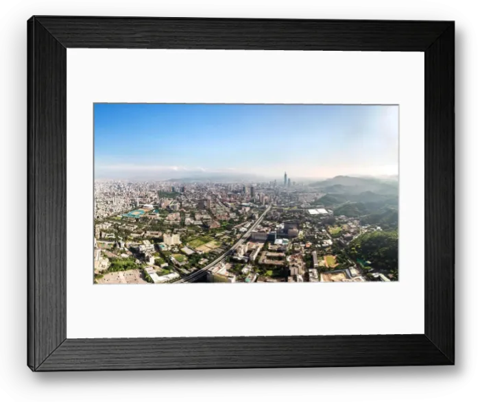 Framed Print : Skyline of taipei city in downtown Taipei, Taiwan Framed Print : Skyline of taipei city in downtown Taipei, Taiwan