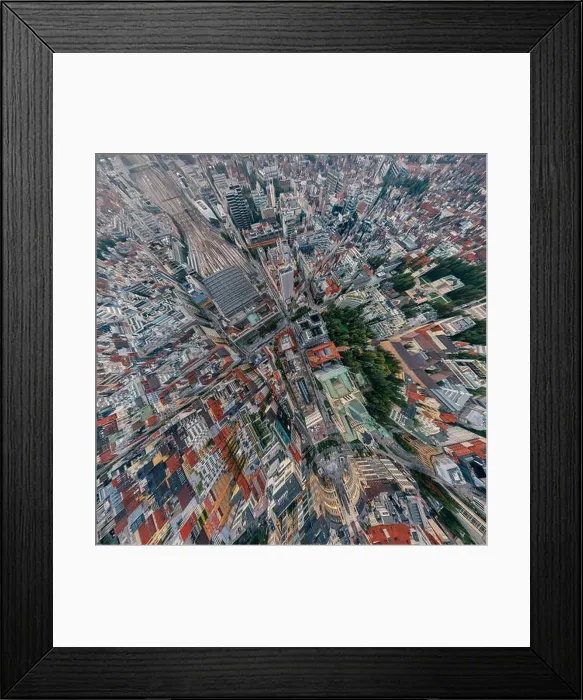 Framed Print : Munich city air drone 360 vr virtual reality panorama Framed Print : Munich city air drone 360 vr virtual reality panorama