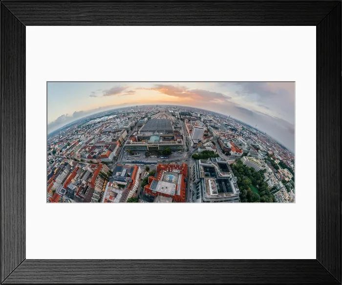 Framed Print : Munich city air drone 360 vr virtual reality panorama Framed Print : Munich city air drone 360 vr virtual reality panorama