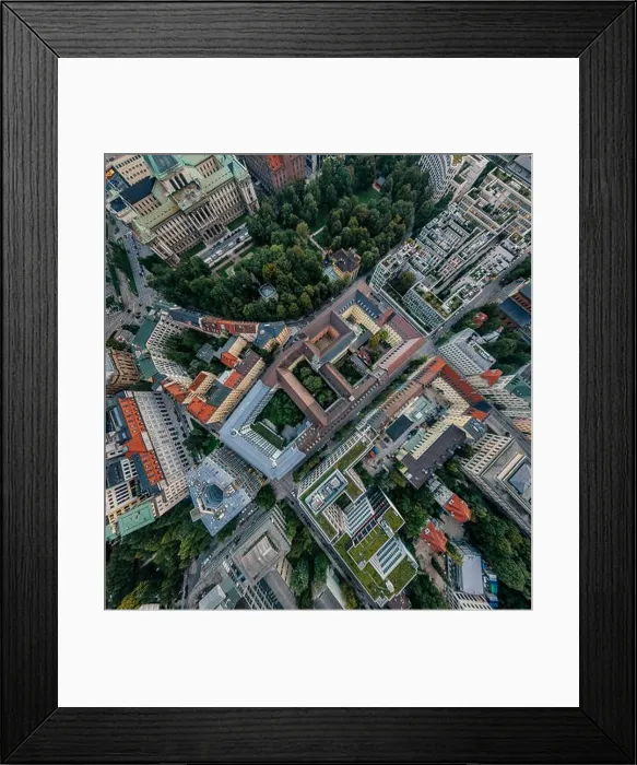 Framed Print : Munich city air drone 360 vr virtual reality panorama Framed Print : Munich city air drone 360 vr virtual reality panorama