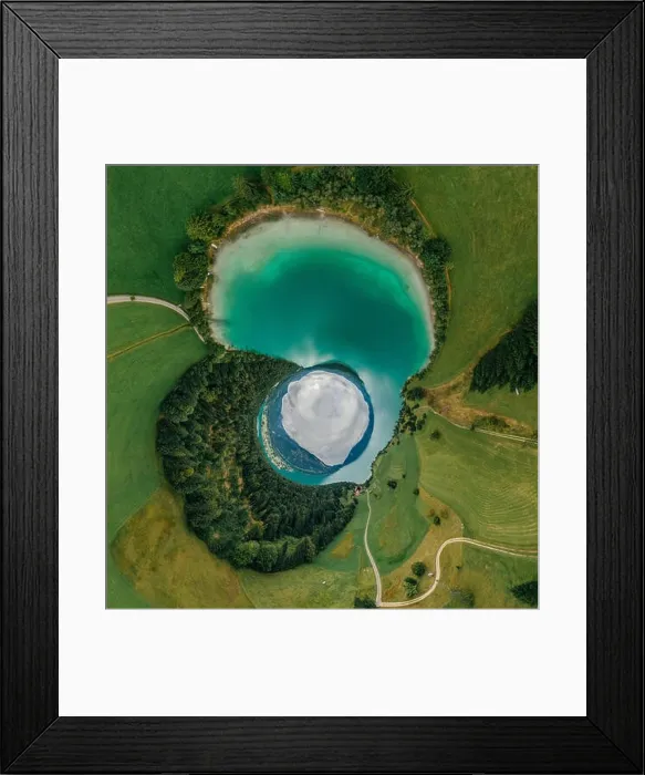 Framed Print : Germany Bavaria Lake Nature air drone 360 vr virtual reality panorama Framed Print : Germany Bavaria Lake Nature air drone 360 vr virtual reality panorama
