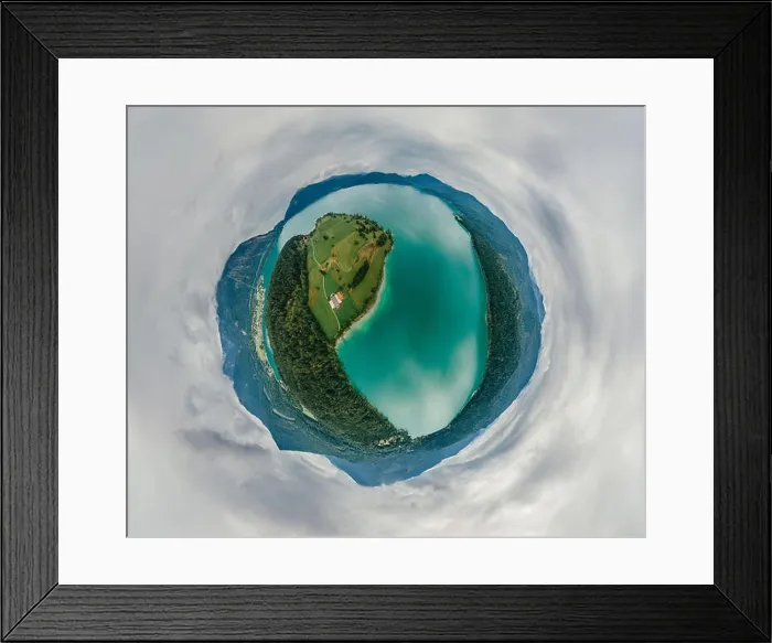 Framed Print : Germany Bavaria Lake Nature air drone 360 vr virtual reality panorama Framed Print : Germany Bavaria Lake Nature air drone 360 vr virtual reality panorama