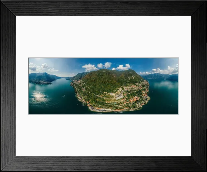 Framed Print : Italy Como Lake drone Air 360 vr virtual reality drone panorama Framed Print : Italy Como Lake drone Air 360 vr virtual reality drone panorama