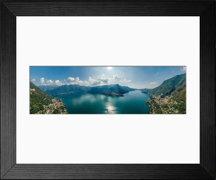 Framed Print : Italy Como Lake drone Air 360 vr virtual reality drone panorama Framed Print : Italy Como Lake drone Air 360 vr virtual reality drone panorama
