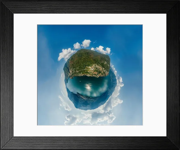 Framed Print : Italy Como Lake drone Air 360 vr virtual reality drone panorama Framed Print : Italy Como Lake drone Air 360 vr virtual reality drone panorama
