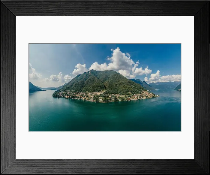 Framed Print : Italy Como Lake drone Air 360 vr virtual reality drone panorama Framed Print : Italy Como Lake drone Air 360 vr virtual reality drone panorama