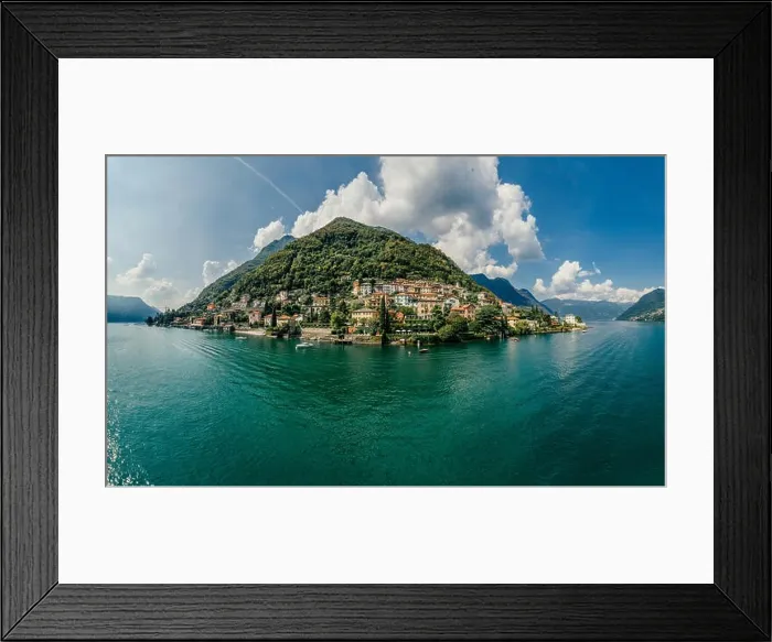Framed Print : Italy Como Lake drone Air 360 vr virtual reality drone panorama Framed Print : Italy Como Lake drone Air 360 vr virtual reality drone panorama