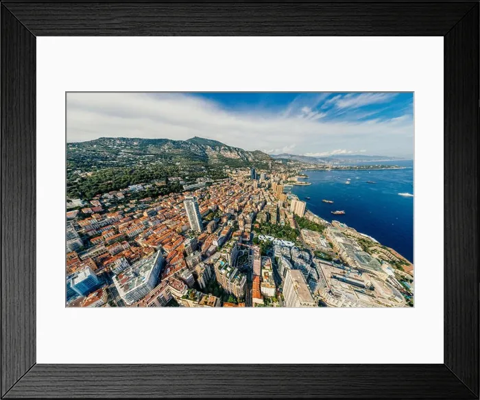 Framed Print : Mountains in Monaco Monte-Carlo city riviera Drone summer photo Air 360 vr virtual reality drone panorama Framed Print : Mountains in Monaco Monte-Carlo city riviera Drone summer photo Air 360 vr virtual reality drone panorama