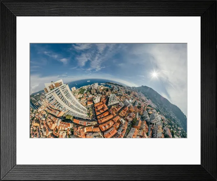 Framed Print : Mountains in Monaco Monte-Carlo city riviera Drone summer photo Air 360 vr virtual reality drone panorama Framed Print : Mountains in Monaco Monte-Carlo city riviera Drone summer photo Air 360 vr virtual reality drone panorama