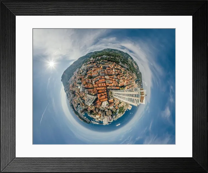 Framed Print : Mountains in Monaco Monte-Carlo city riviera Drone summer photo Air 360 vr virtual reality drone panorama Framed Print : Mountains in Monaco Monte-Carlo city riviera Drone summer photo Air 360 vr virtual reality drone panorama