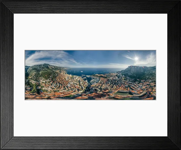 Framed Print : Mountains in Monaco Monte-Carlo city riviera Drone summer photo Air 360 vr virtual reality drone panorama Framed Print : Mountains in Monaco Monte-Carlo city riviera Drone summer photo Air 360 vr virtual reality drone panorama